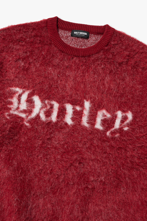 Logo Mohair Knitwear_Red HH15312003