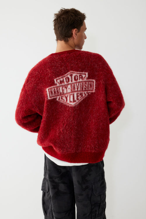 Logo Mohair Knitwear_Red HH15312003
