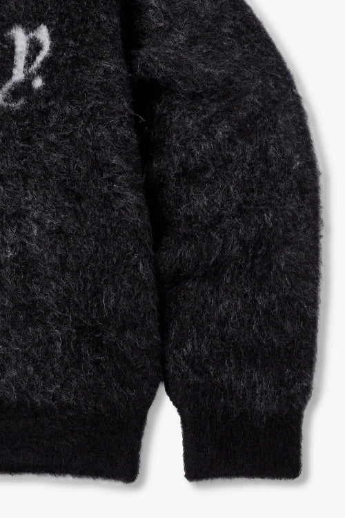 Logo Mohair Knit_Black HH15312003