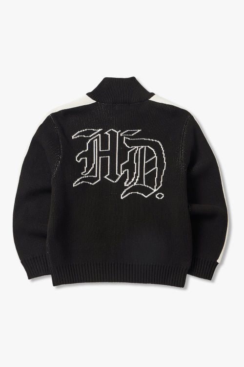 Kowichan Logo Zip-Up Knitwear_Black HH15312004
