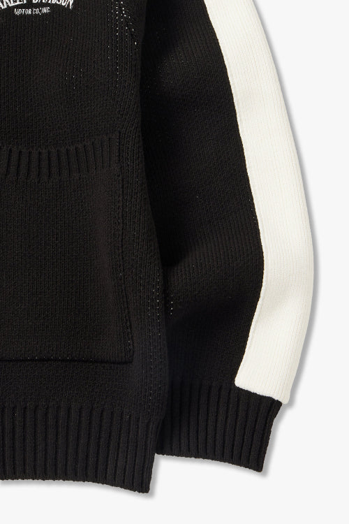 Kowichan Logo Zip-Up Knitwear_Black HH15312004
