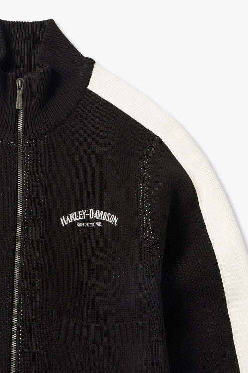 Kowichan Logo Zip-Up Knitwear_Black HH15312004