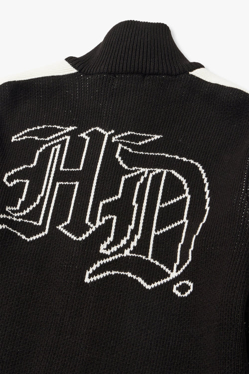Kowichan Logo Zip-Up Knitwear_Black HH15312004