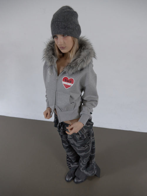 ANGORA LOGO BEANIE / GRAY