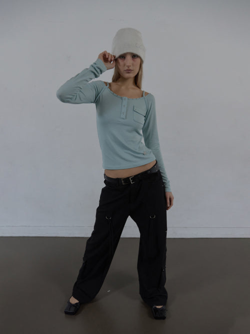 ANGORA LOGO BEANIE / WHITE