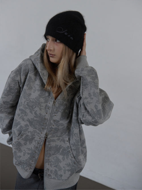 ANGORA LOGO BEANIE / BLACK