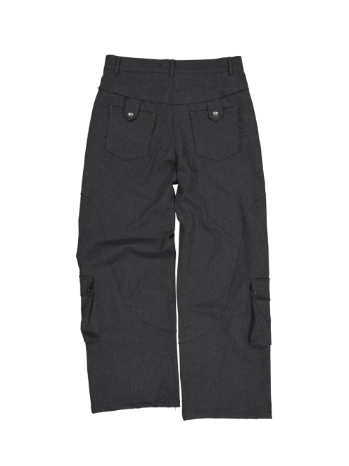 WESTERN STUDDED SLACKS / CHARCOAL