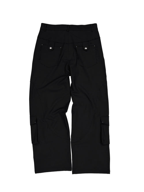 WESTERN STUDDED SLACKS / BLACK