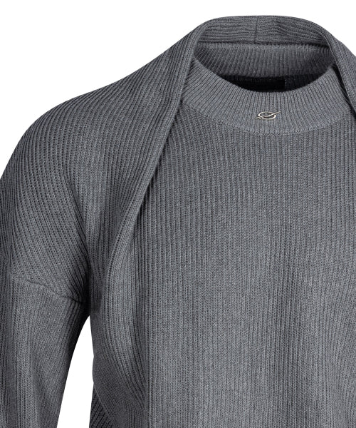 Shawl knit - Grey