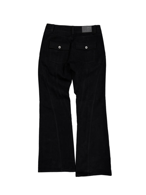 LINE  BOOTCUT PANTS / BLACK