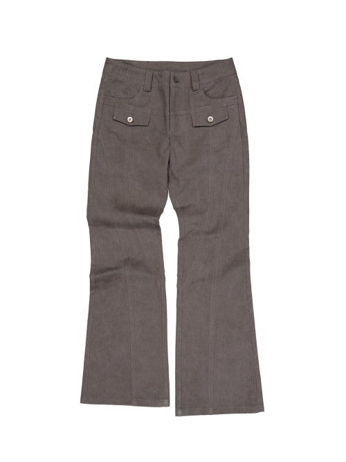 LINE  BOOTCUT PANTS / MOCHA