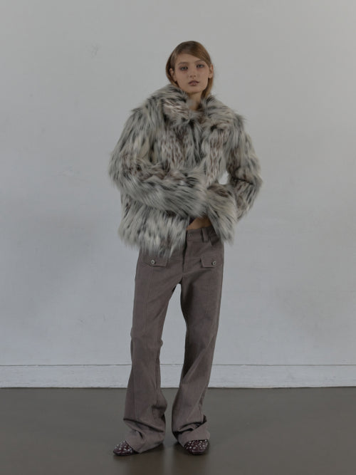 LINE  BOOTCUT PANTS / MOCHA