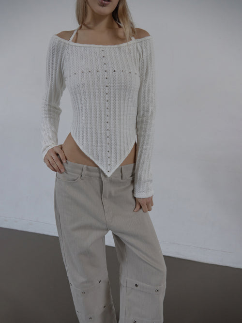 WESTERN CROSS TOP / WHITE