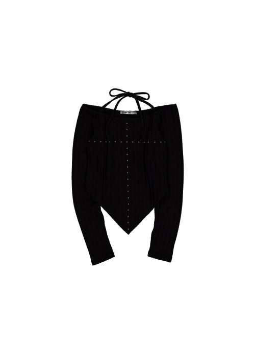 WESTERN CROSS TOP / BLACK