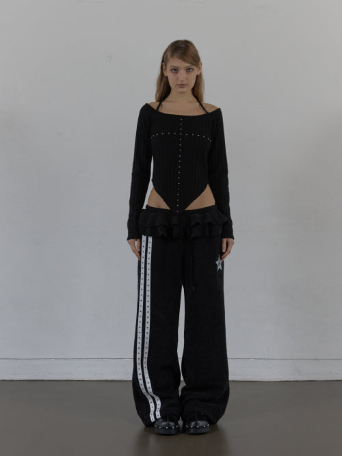 WESTERN CROSS TOP / BLACK
