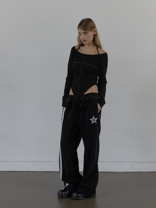 WESTERN CROSS TOP / BLACK