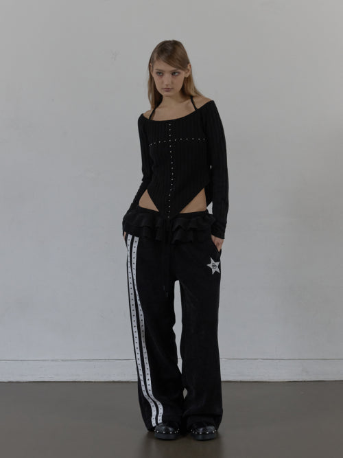 WESTERN CROSS TOP / BLACK