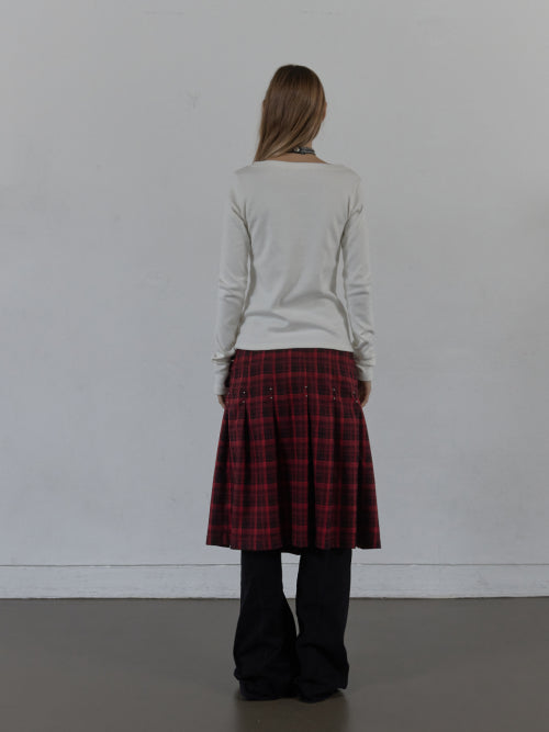 STAR BUTTON TOP / WHITE
