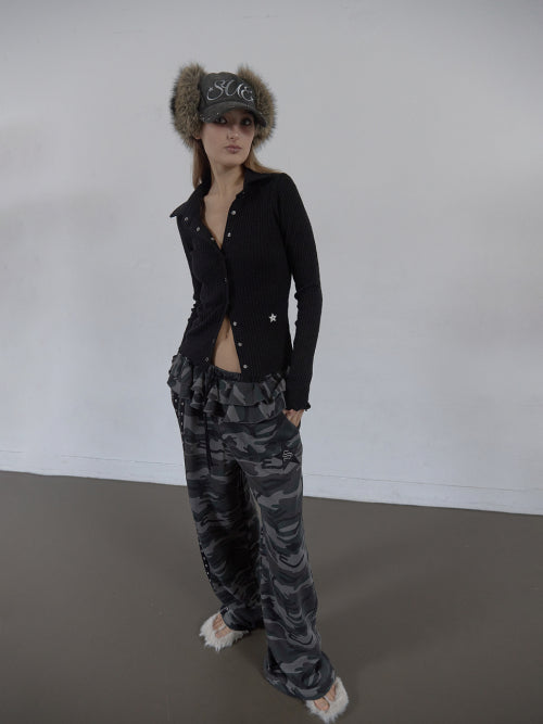 SNAP GOLGI SHIRT / BLACK