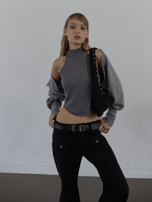 BRUSHED BOLERO SET / GRAY