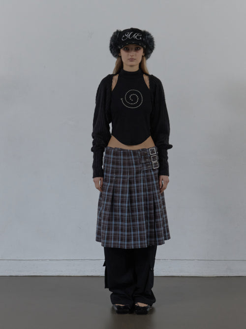 BRUSHED BOLERO SET / BLACK