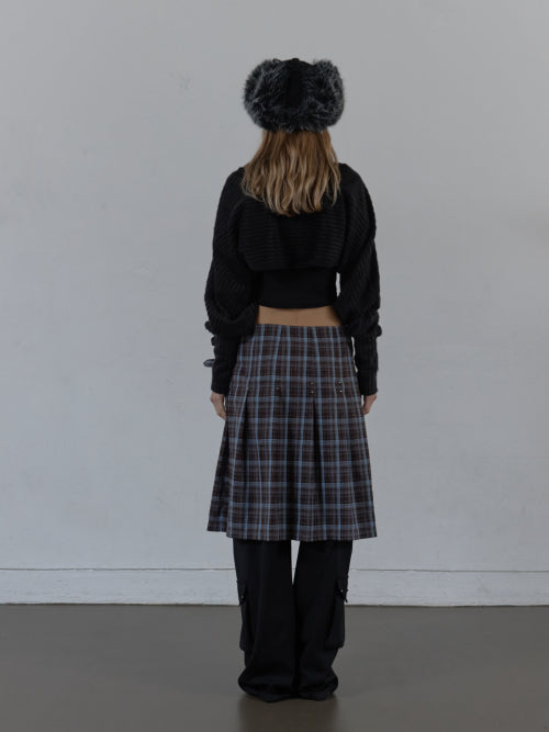BRUSHED BOLERO SET / BLACK