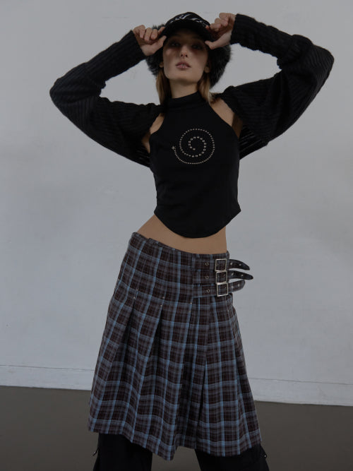 BRUSHED BOLERO SET / BLACK