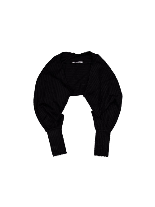 BRUSHED BOLERO SET / BLACK
