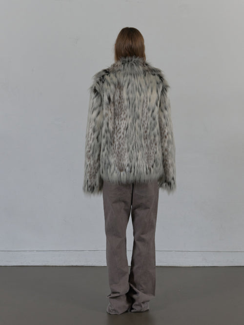 FAUX FUR JACKET / MIX