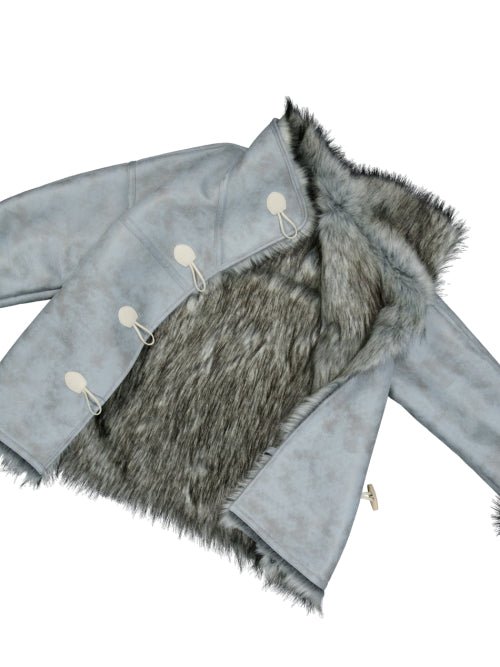DUFFLE MUSTANG JACKET / BABY BLUE