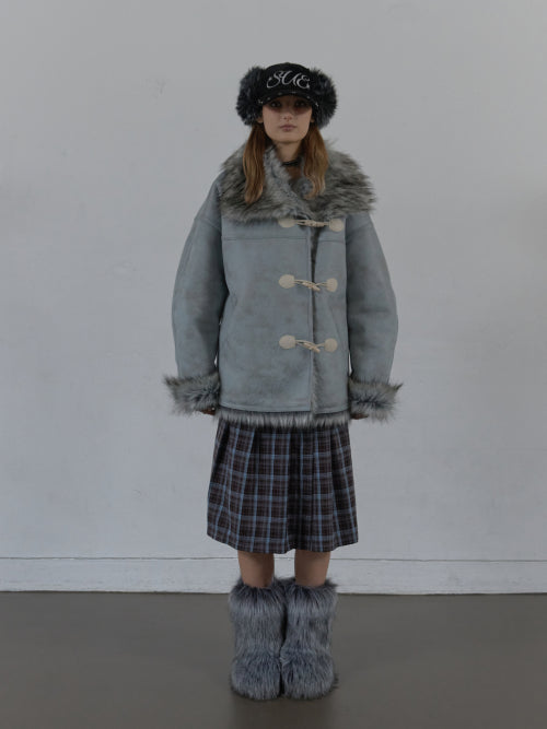 DUFFLE MUSTANG JACKET / BABY BLUE