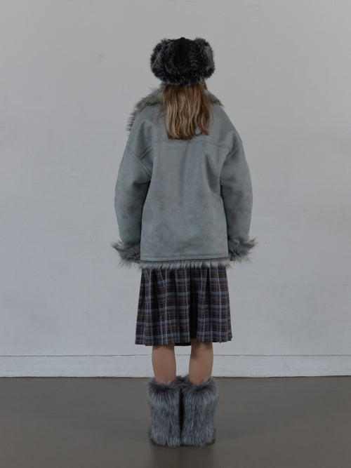 DUFFLE MUSTANG JACKET / BABY BLUE