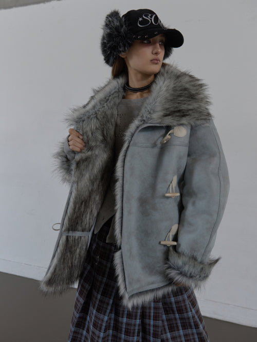 DUFFLE MUSTANG JACKET / BABY BLUE