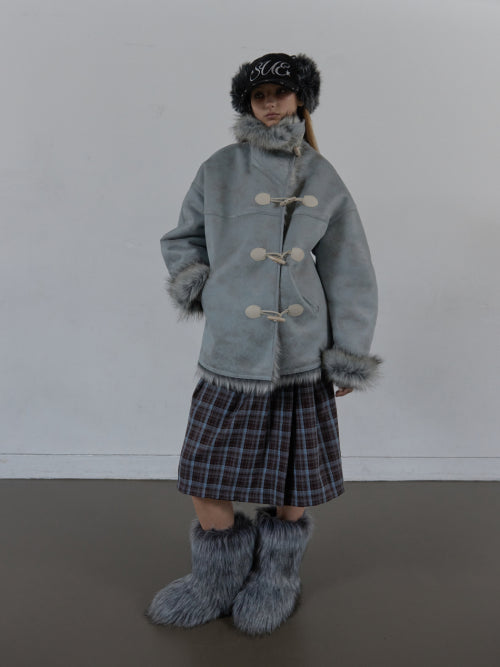 DUFFLE MUSTANG JACKET / BABY BLUE