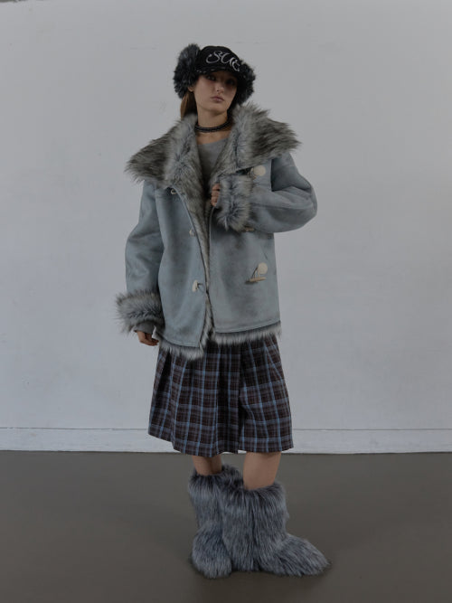 DUFFLE MUSTANG JACKET / BABY BLUE