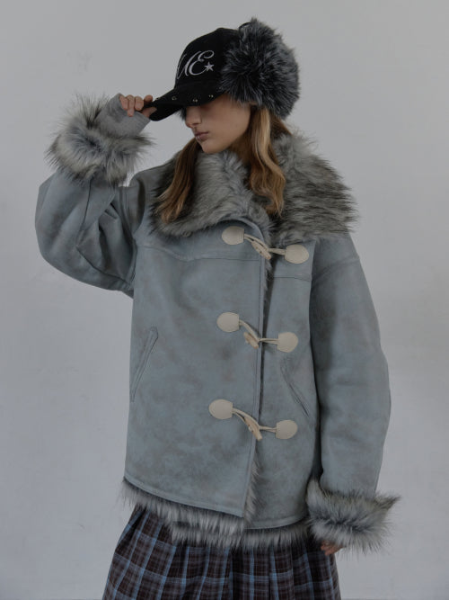DUFFLE MUSTANG JACKET / BABY BLUE