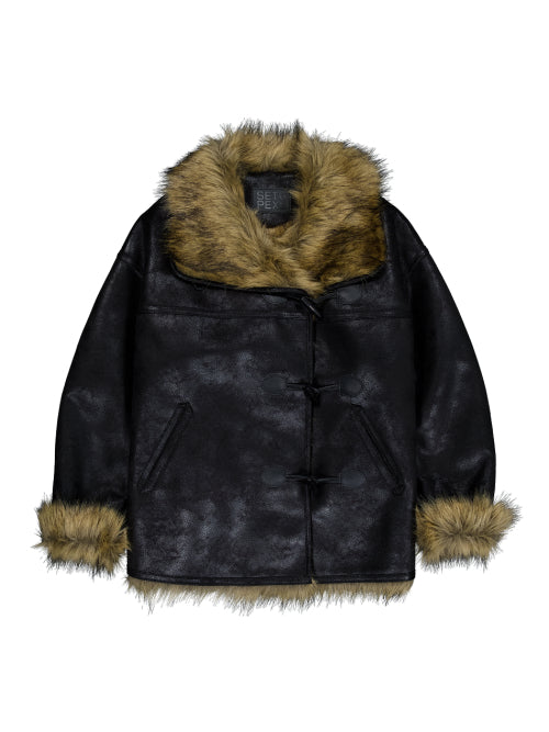 DUFFLE MUSTANG JACKET / BLACK
