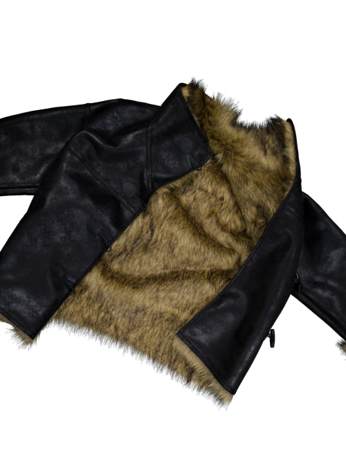 DUFFLE MUSTANG JACKET / BLACK