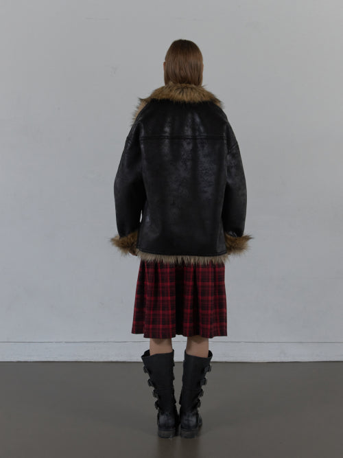 DUFFLE MUSTANG JACKET / BLACK