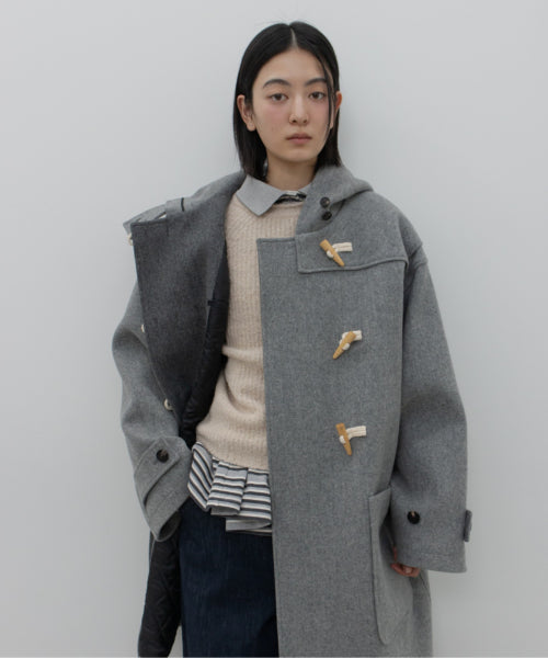LONG DUFFLE COAT / GREY