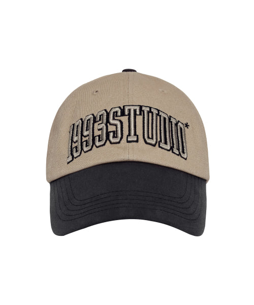 Authentic Logo Ball Cap_Beige Navy