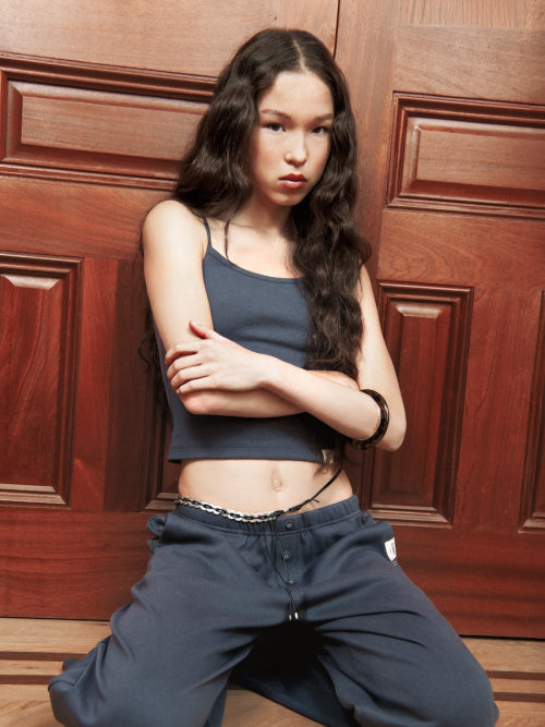 G BUTTON FLY PANTS (NAVY)