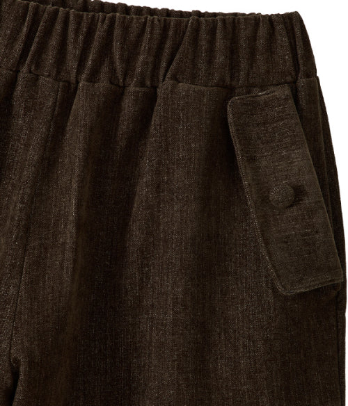 Ruffled Wide Crop Pants