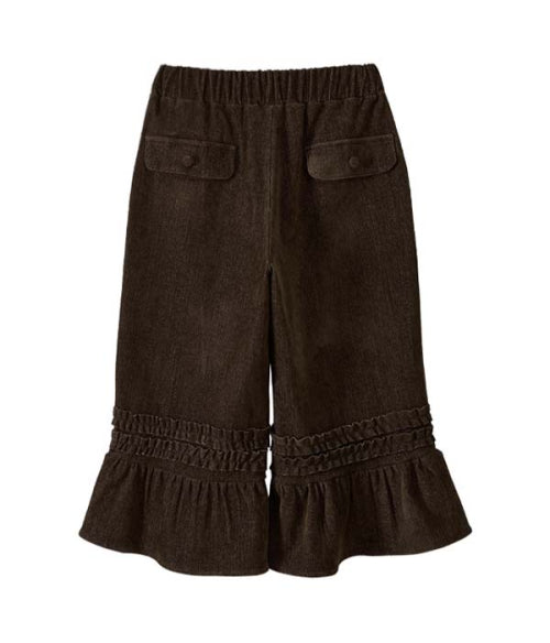 Ruffled Wide Crop Pants