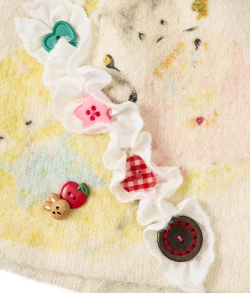 Button Lace Beanie