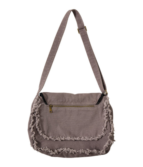 Damage Washed Cross Bag_Charcoal