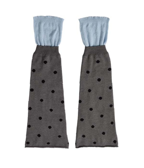 Dot Layered-Style Leg Warmer (Reversible)