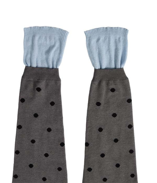 Dot Layered-Style Leg Warmer (Reversible)