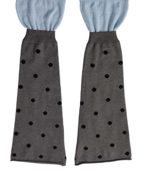 Dot Layered-Style Leg Warmer (Reversible)