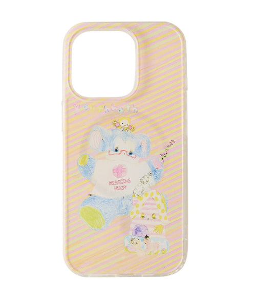 MagSafe Card Wallet Phone Case_Coral Bear